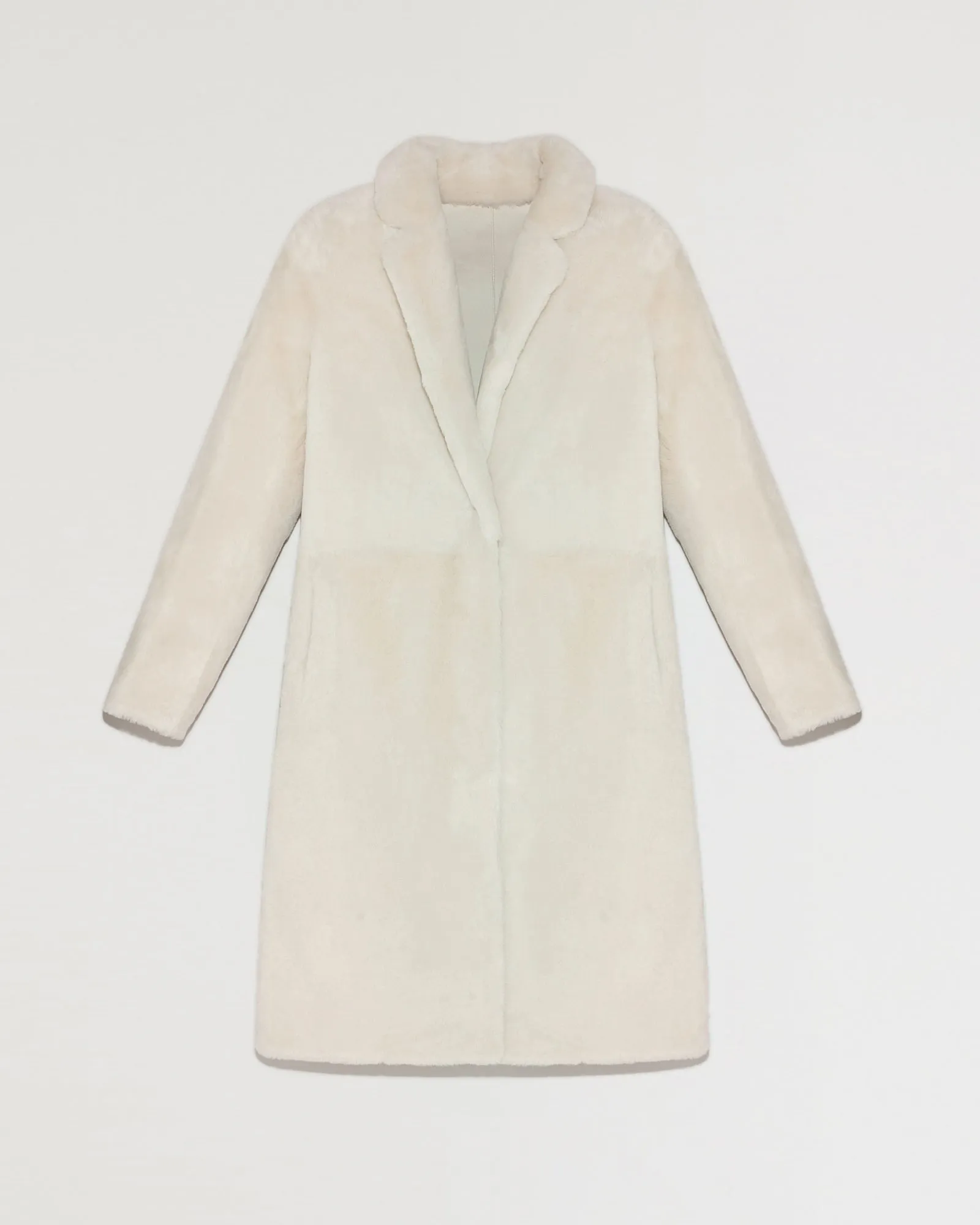 Manteau réversible en agneau mérinos